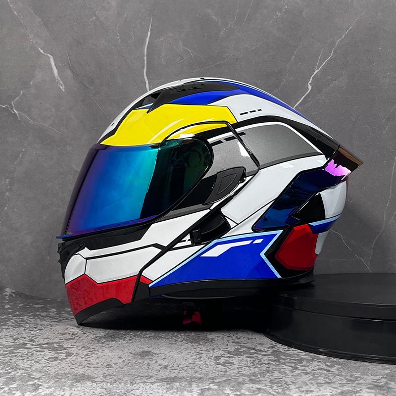 Motorcycle helmets Double Visors Modular Flip Up helmet DOT approved Full face casque moto racing Motocross helmet DOT
