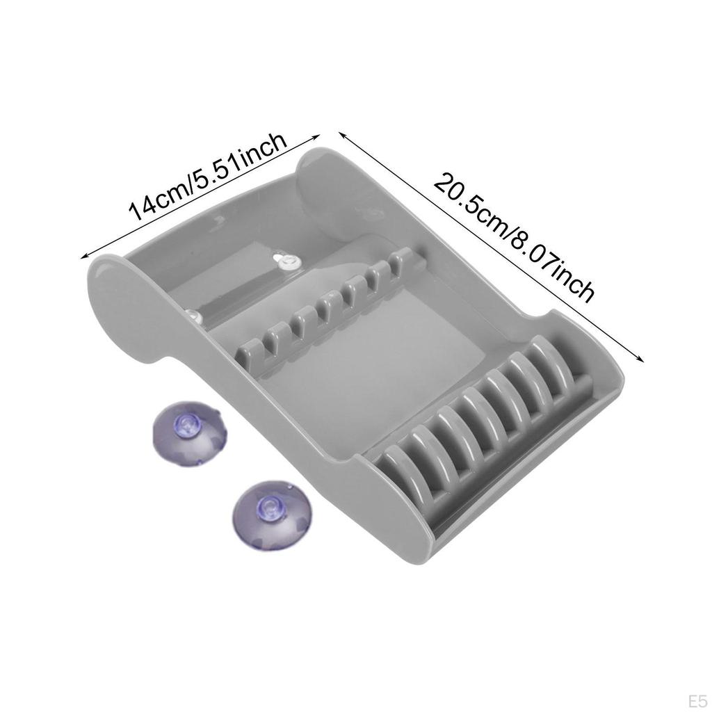 Hair Scissors Storage Box with Suction Cup for Barbers 5.5x8inch Organizer