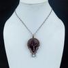 Ruby Pendant Gemstone Jewelry, 999 Copper Wire Wrapped Handmade Pendant, Latest Design Jewelry