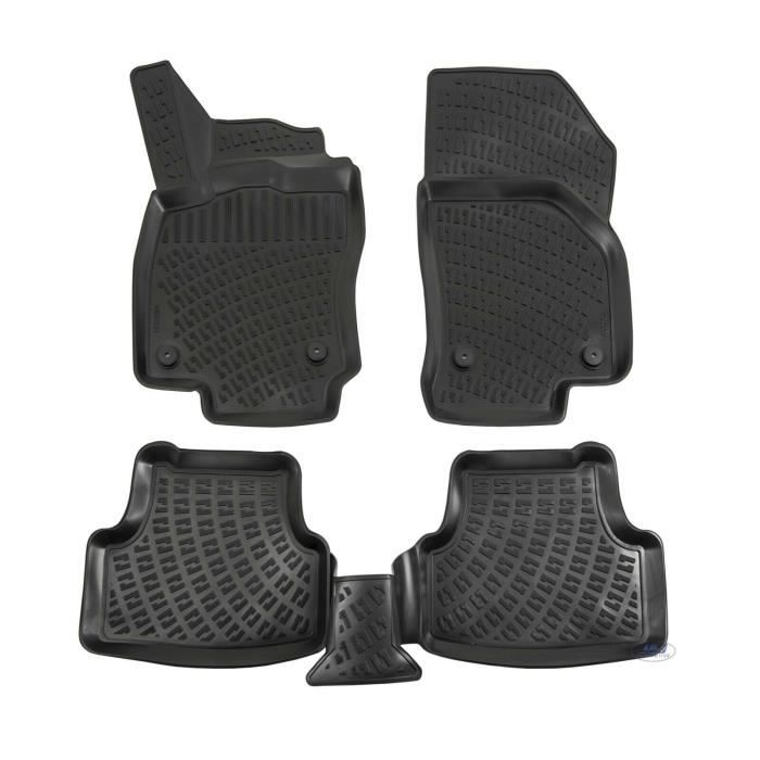 Tapis De Sol En Caoutchouc - J&amp;J AUTOMOTIVE - Seat Ibiza 2016 - Antidérapant - Sur Mesure - TPE Non Toxique