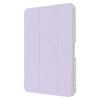 For iPad mini (2024)/(2021) Case Origami Stand PU Leather Clear Back Tablet Cover