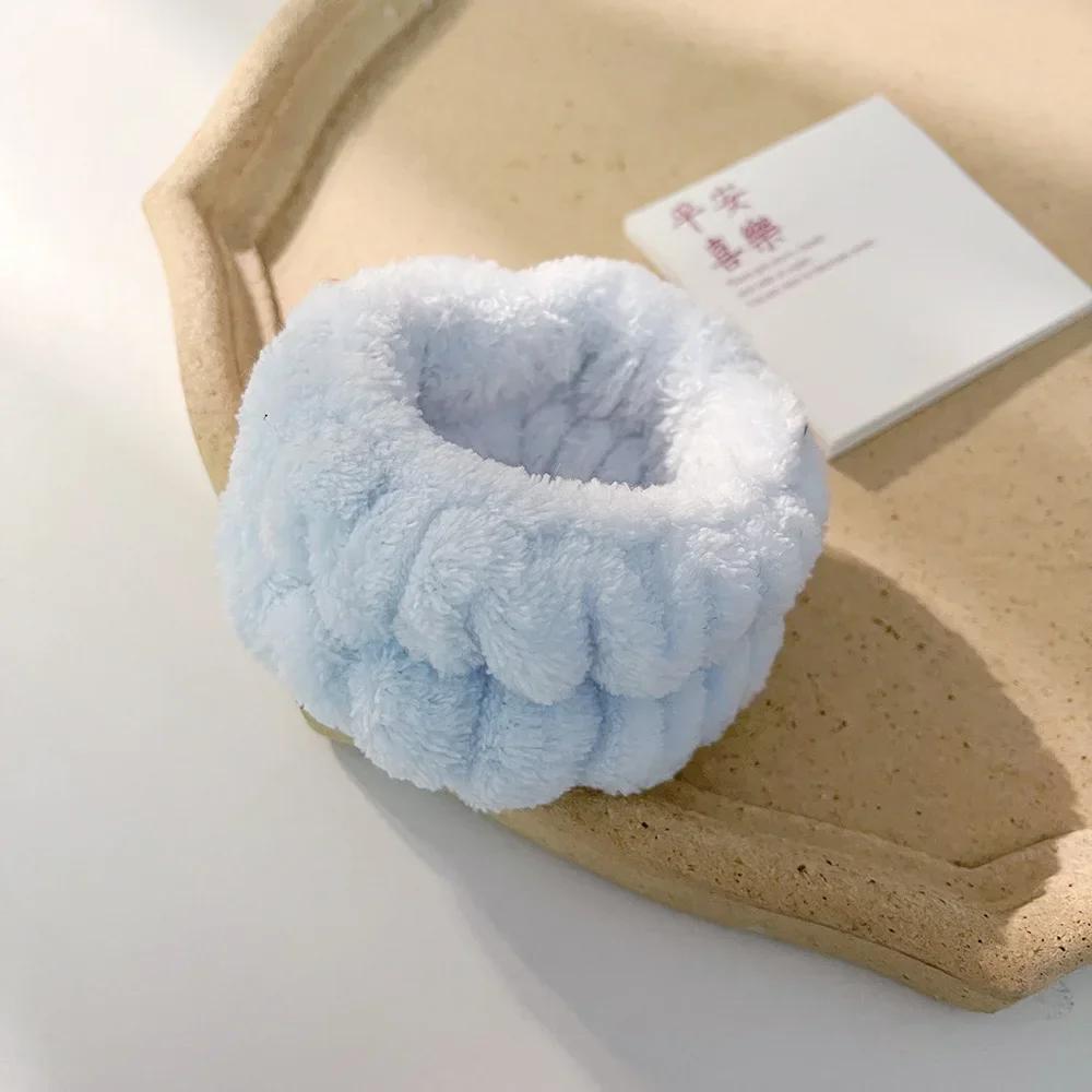 Wrist Washband Microfiber Wrist Wash Towel Band Wristband Scrunchies for Wash Face Absorbent Wrist Sweatband for Women Headband