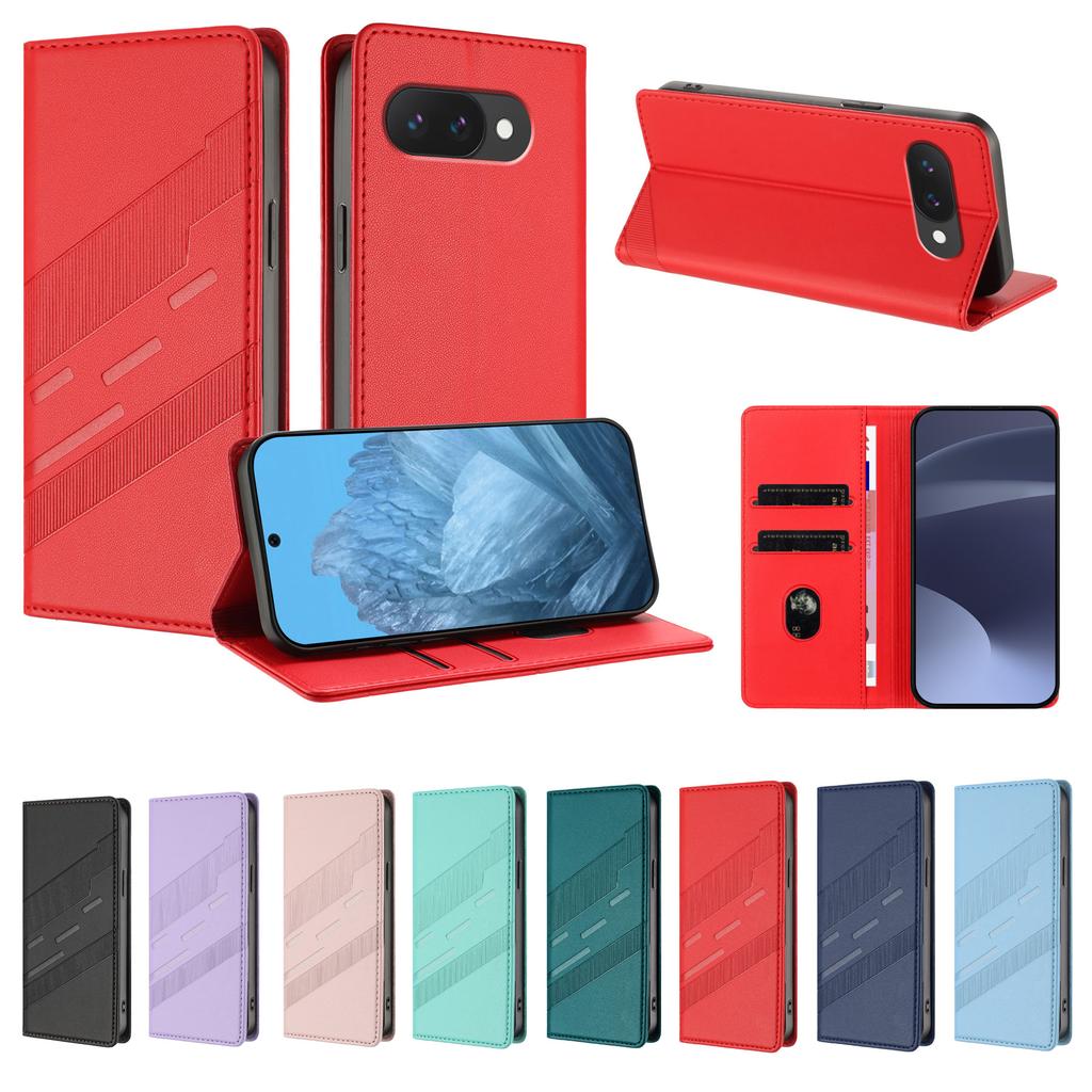 Magnetic Leather Wallet Flip Case for Google 5 5A 6 6A 7 7A 8 8A 9 9A 10 Pro XL Phone Cover | Classic Design With Card Slots