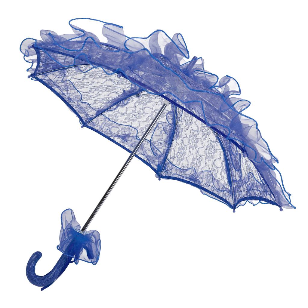 Lace Parasol Umbrella Hand Made Wedding Bridal Lace Umbrella Elegant Decorative Lace Umbrella
