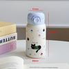 Stainless Steel Small Thermal Cup Cartoon Prints Bounce Water Bottle Students Pocket Flask