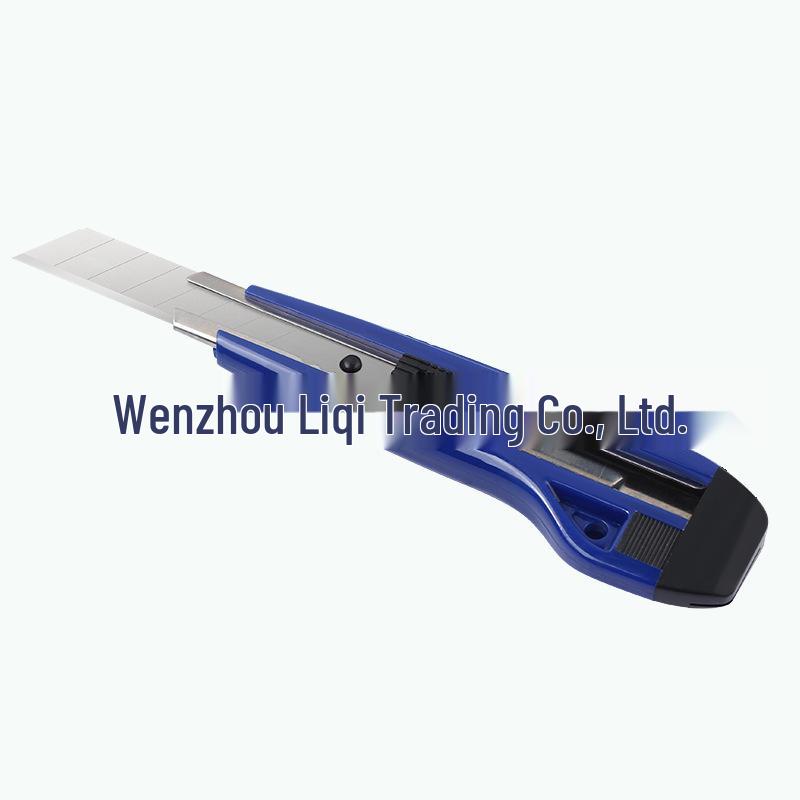 

18mm Craft Knife with Carbon Steel Blade and Plastic Handle for DIY Paper Cutting темно-синий