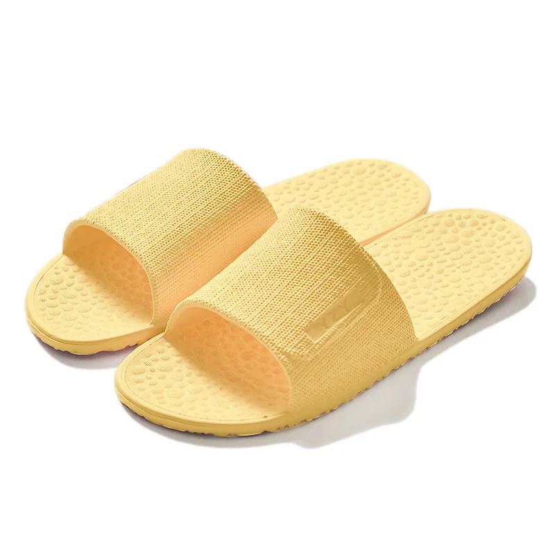 

Fashion Foldable Home Slippers Hotel Travel Portable Slides Non-Slip Bathing House Guest Use Men Women Unisex Flat Shoes Salon Homestay 36-37 жёлтый