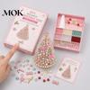 Beaded Tree Craft Kit DIY Christmas Beading for Adults Beginners, Handmade 3D Ornament with Full Relaxing Activity Tools And Plastic Beads Desktop