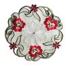 HOT Christmas Flower Embroidery Table Place Mat Cloth Tea Placemat Dining Coaster Kitchen Table Decoration and Accessories