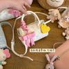 Homemade floral Boston small girl heart spring and summer versatile handbag bow love versatile messenger bag K