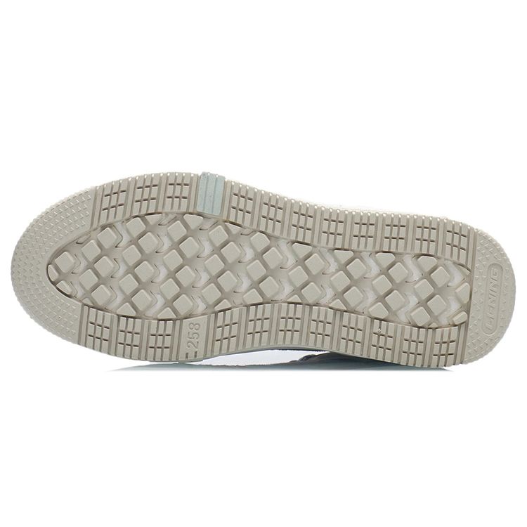 Li Ning Classic Casual High-Top Skate Shoes Women Sneakers Oatmeal-Gray AGCR432-4
