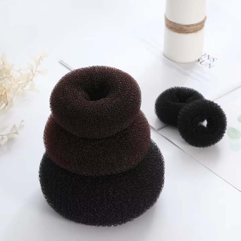 3pcs Hair Bun Donut Magic Foam Products Hairstyle Lazy Hair Accessories For Girls Women Lady Easy Big Ring Hair Styling Tools