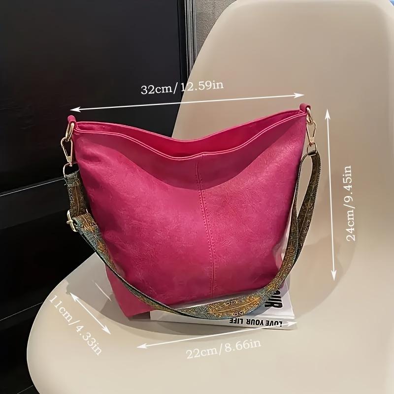 New fashionable women's handbag, ladies' hand-held shoulder bag, large capacity crossbody bag, geometric wide shoulder strap