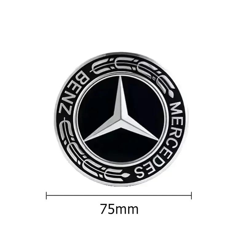 4 pieces 75mm Car Wheel Center Hub Caps Cover for Mercedes-Benz A/B/C/E/S/GLA/CLS Class C200L GLC GLK CLA decorate Accessories