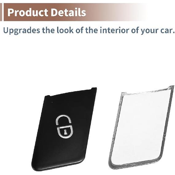 Set of 12 Car Seat Memory Door Lock Unlock Button Sticker Adjust Switch Button for Mercedes-Benz a Class 2013-2017 Interior Trim Accessory Black