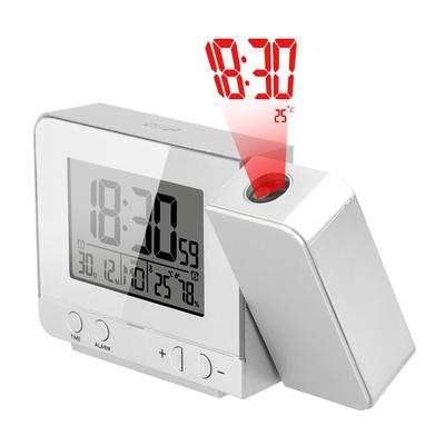 Projection Alarm Clock Desk Table Led Clock Digital Date Snooze Function Backlight Projector Multifunction Indoor Temperature Humidity