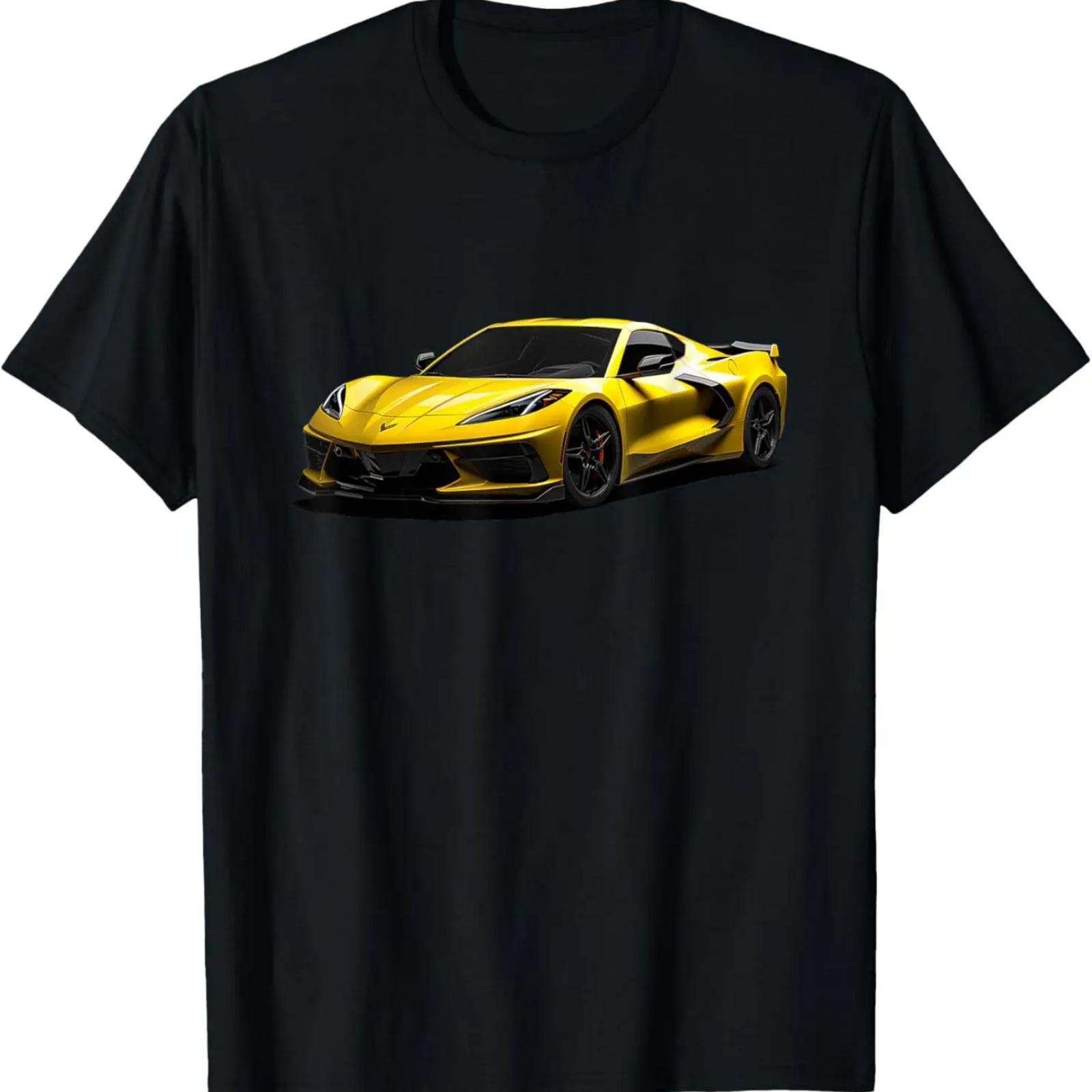 

Vett Z06 Stingray C8 Sports Car Yellow T-Shirt XXXXXL