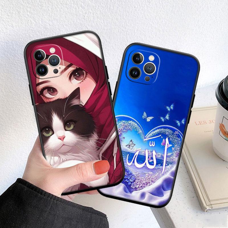 PP40 Islamic Muslim Girls Hijab Soft Shell Phone Case for Redmi Note 8 9 Pro Max 9S 9T 9C NFC 8T 8A 10A A4