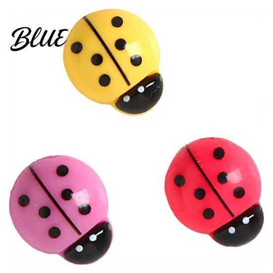 Refrigerator Magnets Decoration 4Pcs 3D Ladybug Magnet Mini Ladybird Resin Fridge Animal Memo Holders Decorative Note Holder for Kitchen Office