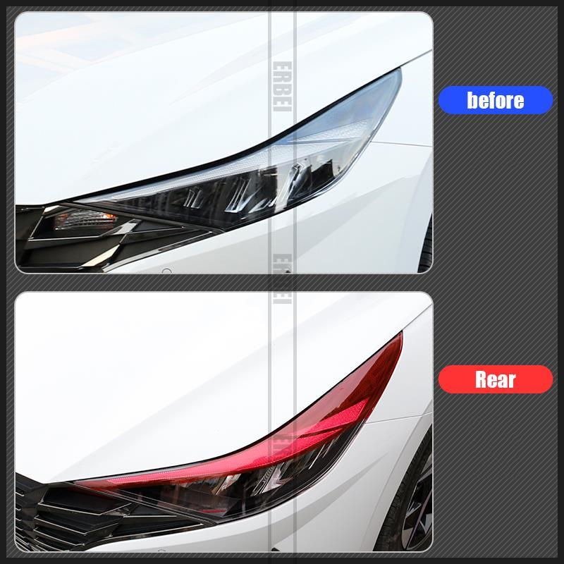 Modification color film decoration color of modern for Elantra Avante CN7 20 21 front daytime running light car tail fog lamp