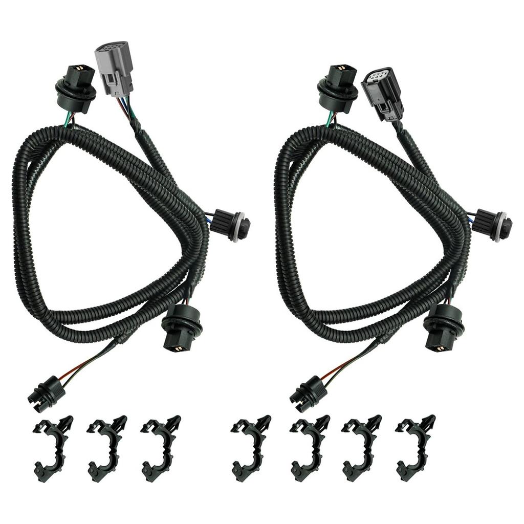 2PCS L+R Tail Lamp Light Wiring Harness For GMC Sierra 1500 2016-2019