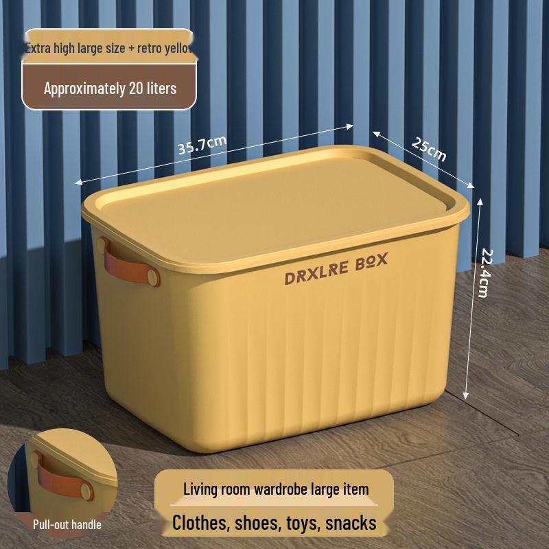 Velký domácí úložný box na hračky a oblečení s víkem