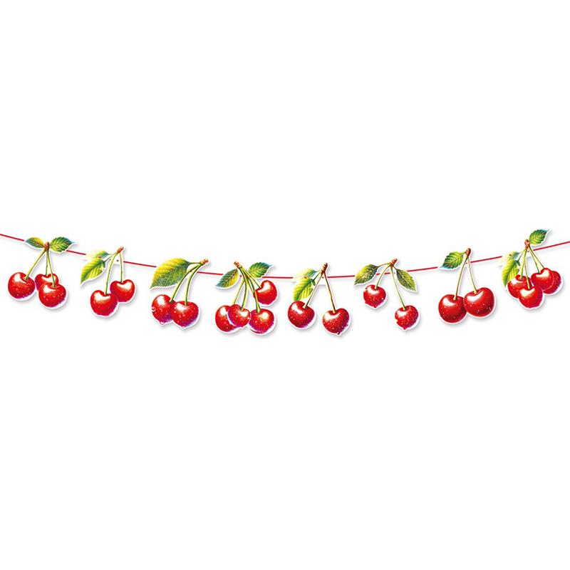 

Cherry Birthday Party Decoration Banner Spiral Pendant Birthday Party Decoration Supplies