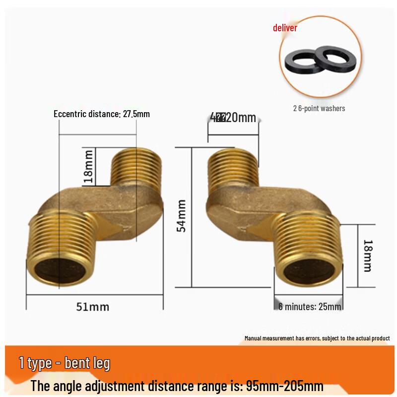 Zhuoma Shower Faucet Angle Adapter Kit