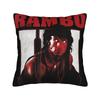 John Rambo Movie Classic Red Text Logo Pillowcases Novelty Pillow Case For Living Room Sofa Comfy Pillow Cover