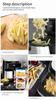 Proscenic T21 slimme luchtfriteuse, app en Alexa-bediening, XL 5. 8QT, elektrische heteluchtfriteuses, 1700 watt, oven en olievrij fornuis, 8 Co