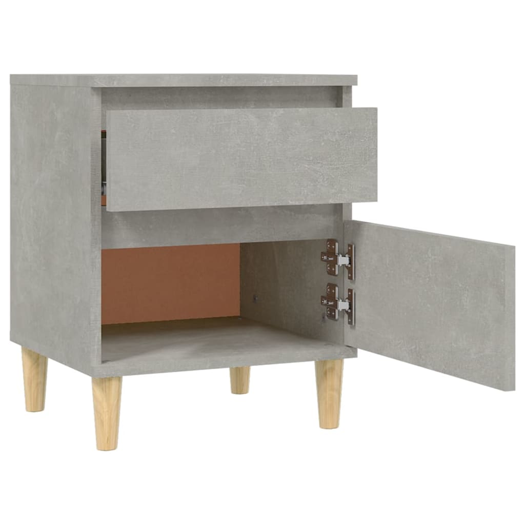 Nightstands 2 Pcs Concrete Grey 40 X 35 X 50 Cm