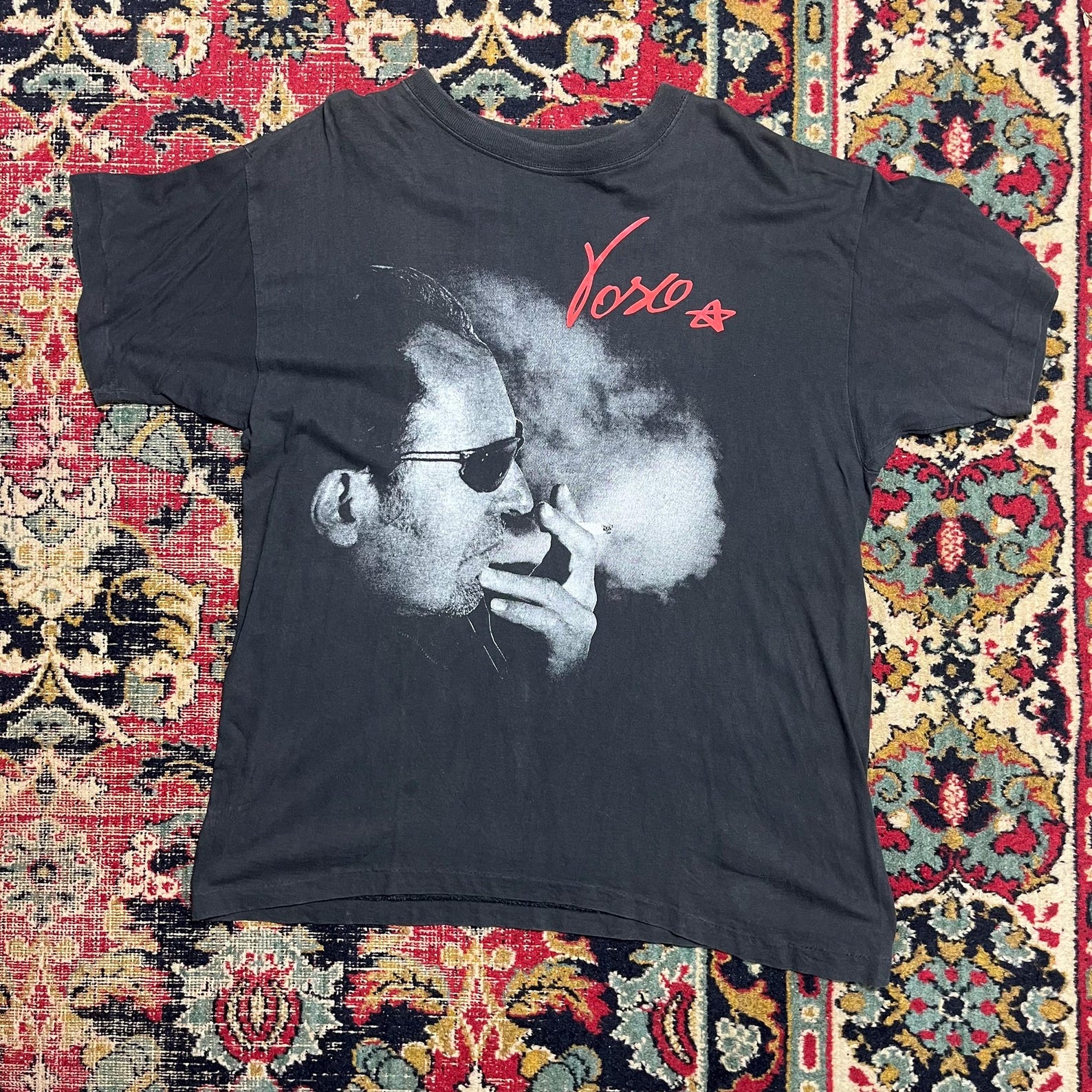 Vintage Yoso Smoking Graphic Tee Size L 3XL