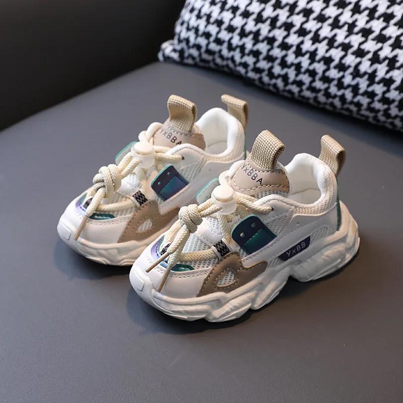 

1-6 Year Boys Sneakers 3 Color Comfortable Breathable Girls Shoes for Kids Sport Baby Running Shoes Fashion Toddler Infant Shoes 21 білий