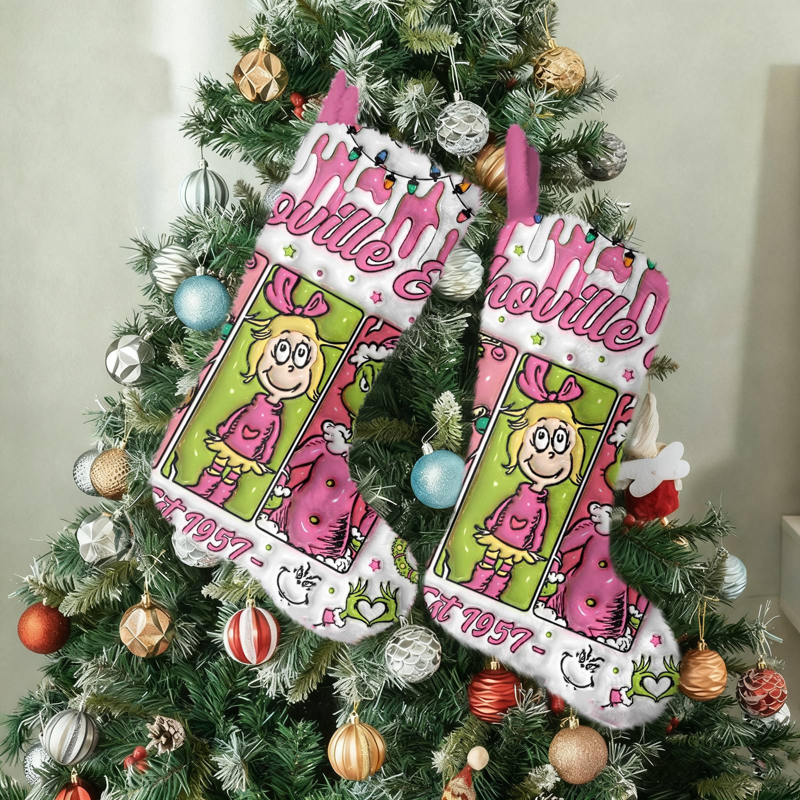 

Christmas Stocking Ornaments Christmas Tree Decoration Pendants One Size