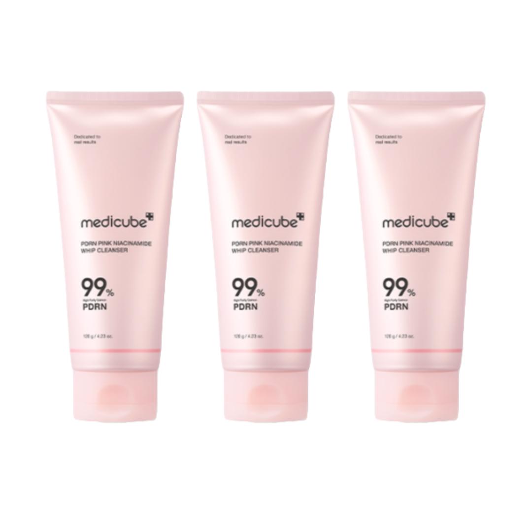 Medicube PDRN Pink Niacinamide Whip Cleanser 120 г  (3 варианта) #120g x 3pcs