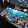 Underwater Artbig Fish Art Color Mouse Pad Large Gaming Table Cushion Non-slip Laptop Tablet Big Mousepad XXL Mat Mini PC Playmat With Lock Edge