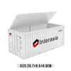 Gray Maersk Flip-top Model Container with Custom Logo and Graphics - Business Gift Edition