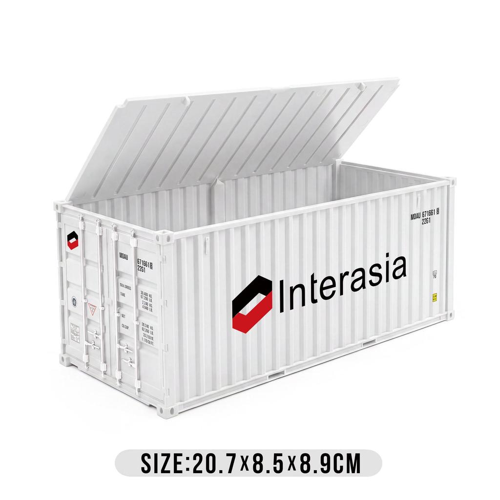 Gray Maersk Flip-top Model Container with Custom Logo and Graphics - Business Gift Edition