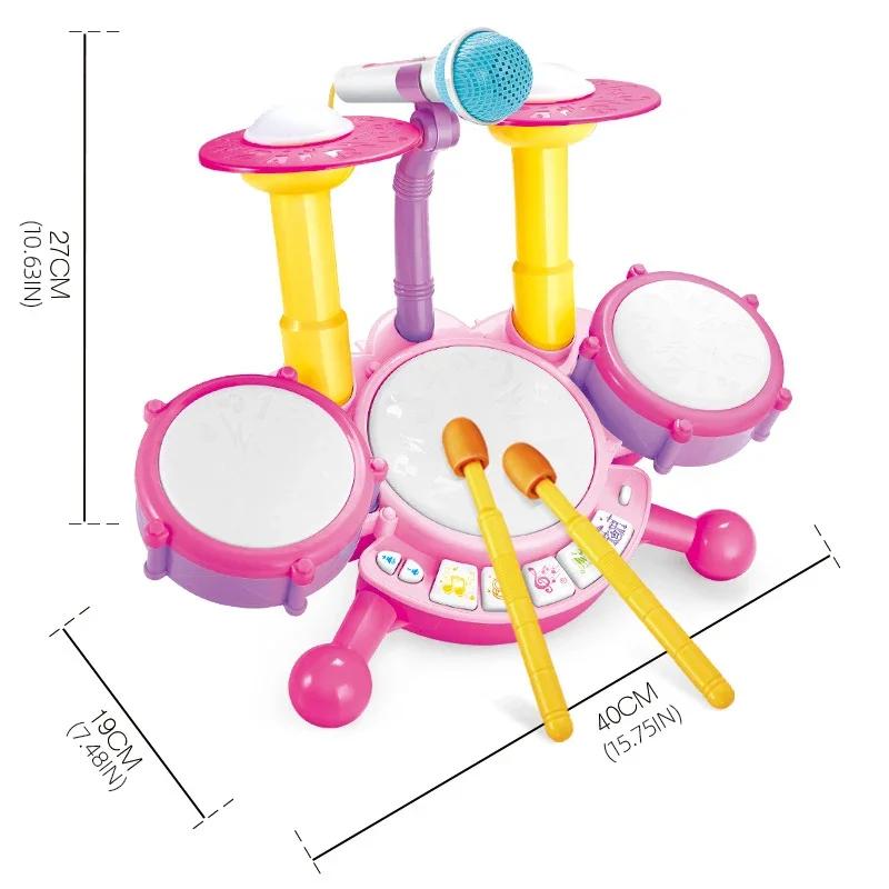 Baby Instruments  Drum Set  Montessori Toys Kids Musical Toys  for Toddlers Fine Motor Skills Early Educational  Learning Toys