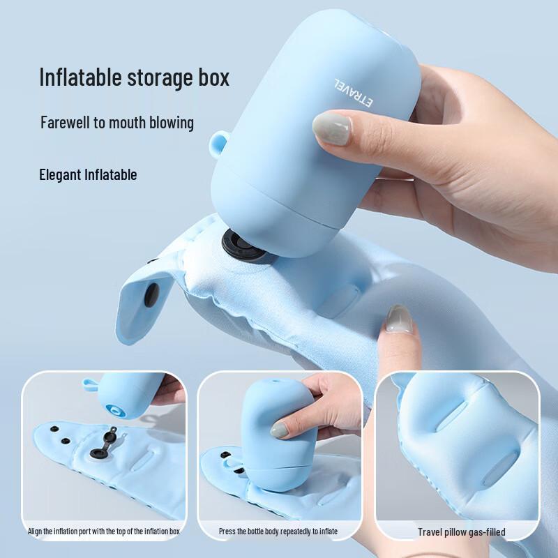 Portable Inflatable U-shaped Neck Pillow