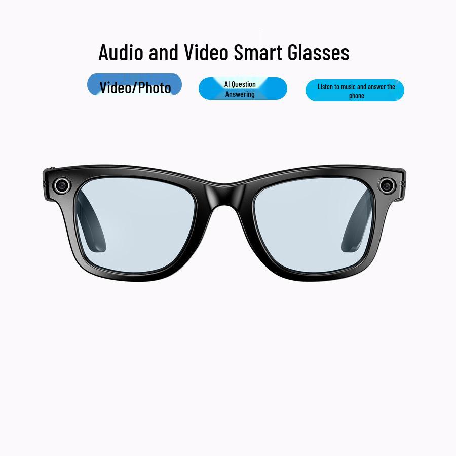 Smart Bluetooth Glasses with HD Camera: 500W Photo, Call Recording, and Translation