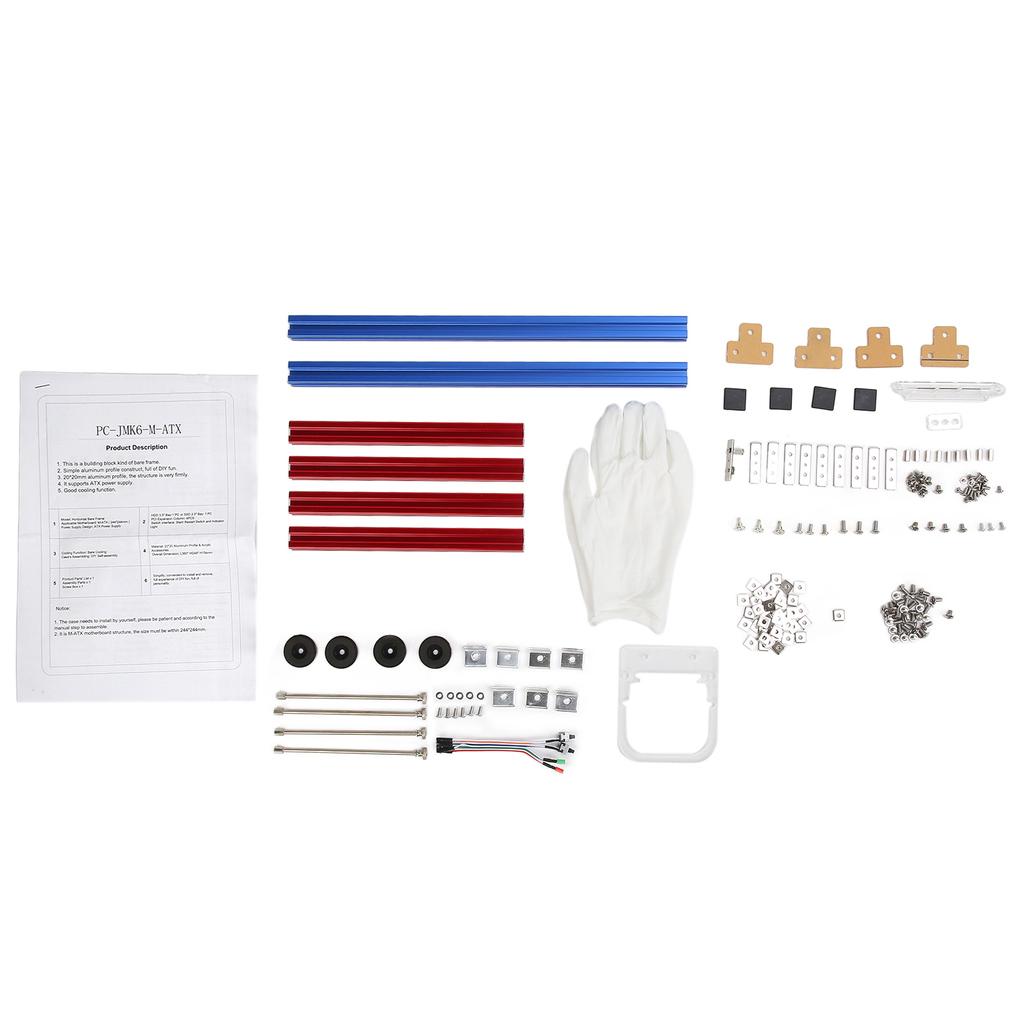 MATX Computer Open Case Bracket Excellent Heat Dissipation Aluminum DIY Bare Frame MATX Computer Case