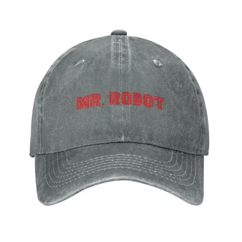 Berretto da Baseball Punk Unisex in Cotone con Logo Mr Robot per Adulti FSociety Hacker Regolabile Cappellino da Papà Donna Unisex Protezione Solare