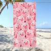Cute Pink Pig Print Beach Towel Cartoon Animal Quick Dry Soft Absorbent Towel for Summer Beach Pool