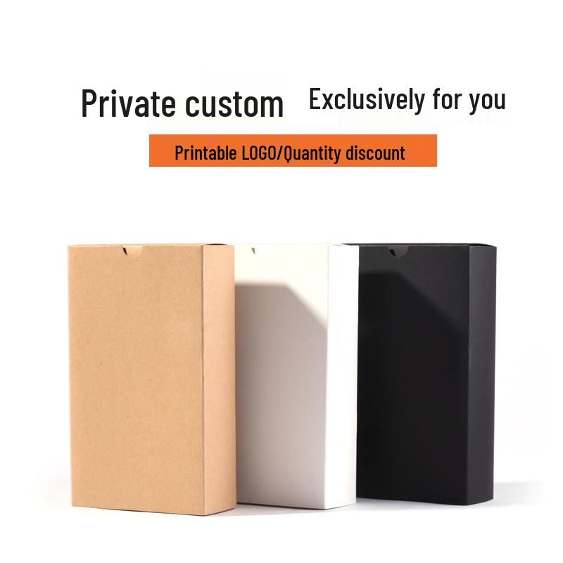 Kraft Paper Gift Box - Tea, Jewelry, and Socks Cardboard Drawer Packaging