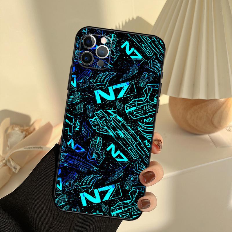 

N7 Mass Effect Phone Case For iPhone 17 16 15 14 13 11 12 Pro Max 13 mini 15 16 Plus 16e 17 Air Cover Funda iPhone 16