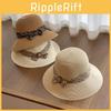 Summer Straw Sun Hat With Large Brim For Women Sun Protection Stylish Beach Accessory