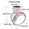1pcs Wearable Electric Breast Pump Hands-Free,Anti-Reflux Painless Breast-Feeding Low-noise LED Display USB Rechargeable