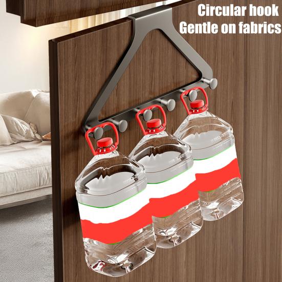 Hanger Rack Heavy Duty Coats Hats Scarves Coat Hanger Organizer Damage-Free Installation