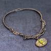Natural Bumble Bee Jasper Gemstone Copper Wire Wrap Jewelry Necklace 18" O3c22